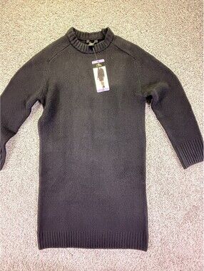 NWT Dahlia Sweater Dress Size XS Black Long Sleeve